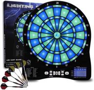 🎯 enhanced durability electronic dart board - turnart 13-inch illuminated segments light-based games electric dartboard for adults, professional level with scoring - tested tough segment логотип