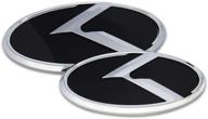 chuangzhi sales fit ka front tailgate emblem stickers fit 2011-2020 optima k5 car accessories (black-silver) logo