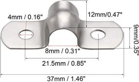 img 3 attached to Зажимы из нержавеющей стали с жестким ремешком Uxcell