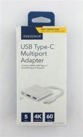 🔌 insignia usb type-c multiport hdmi adapter - ns-pu378chm | 5gbps | 4k ultra hd | 60w | enhanced seo logo