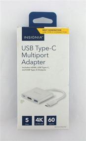 img 3 attached to 🔌 Insignia USB Type-C Multiport HDMI Adapter - NS-PU378CHM | 5Gbps | 4K Ultra HD | 60W | Enhanced SEO