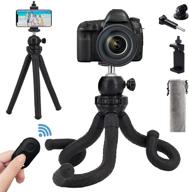 📸 naohiro phone camera gopro tripod: portable & flexible stand, wireless remote & holder, for iphone/android smartphone/camera/sports camera logo