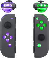 extremerate 7 colors 9 modes button control led kit for nintendo switch joy-con controller - multi-colors luminated abxy trigger face buttons - joycon not included логотип