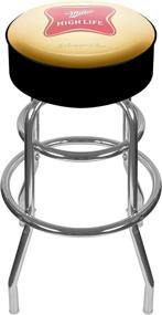 img 1 attached to 🍺 Miller High Life Cushioned Swivel Bar Stool