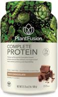 🌱 plantfusion chocolate pea protein powder - vegan, dairy-free, gluten-free, soy-free, allergy-friendly, with digestive enzymes - dietary supplement, 30 servings, 2 lbs (pack of 1) logo