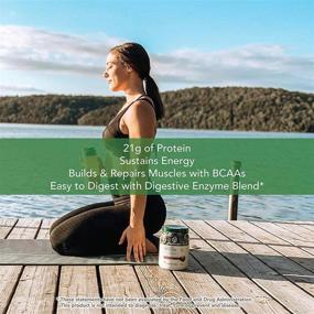 img 2 attached to 🌱 PlantFusion Chocolate Pea Protein Powder - Vegan, Dairy-Free, Gluten-Free, Soy-Free, Allergy-Friendly, with Digestive Enzymes - Dietary Supplement, 30 Servings, 2 lbs (Pack of 1)