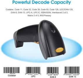 img 2 attached to 🔍 Esup Barcode Scanner with Adjustable Stand: Wired Handheld Laser Barcode Reader for Efficient Scanning