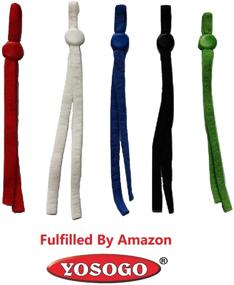 img 1 attached to YOSOGO 100 Pcs 1/4 Inch (6mm) Adjustable Sewing 🧵 Elastic Band Cord with Buckle for DIY 5 Assorted Colors