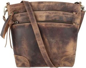 img 4 attached to Womens Leather Crossbody Bag – Fashionable Tote Purse, Satchel, and Travel Shoulder Bag by KPL