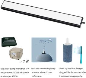 img 3 attached to 🐠 Pawfly 12 Inch Air Stone Bar: Enhance Aquarium Oxygenation with Micro Bubble Diffuser & 7W Pump Requirement