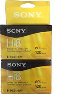 🎥 sony hi-8 hmpd 120 minute 2-pack video camcorder tape cassettes logo
