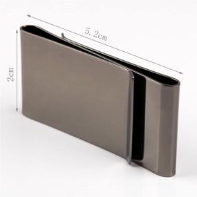 img 3 attached to 💼 Silver MC1023 Men's Accessories: Silver Rectangle Money Wallet, Card Case & Money Organizer