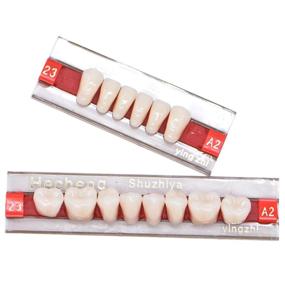img 1 attached to Анджили 84 шт. зубные полные съемные протезы из акриловой смолы: 3 комплекта синтетических полимерных смол для зубных протезов, 23 оттенка A2 верхние + нижние зубные материалы