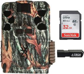 img 4 attached to Browning Patriot FHD Trail Game Camera Bundle with 32GB Memory Card and J-TECH Card Reader (24MP), BTC-Patriot-FHD