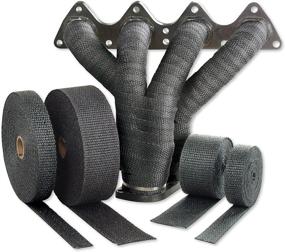 img 1 attached to 🔥 High-quality Exhaust Heat Wrap - Design Engineering 010121, 2" x 15' Roll in Black