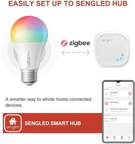 img 1 attached to Sengled SmartThings Compatible Multicolor 2000 6500K Equivalent Smart LED Bulb