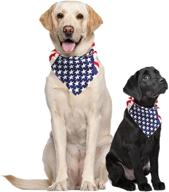 patriotic american flag dog bandana for 4th of july - one size логотип