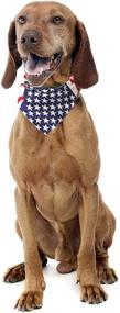 img 2 attached to Patriotic American Flag Dog Bandana for 4th of July - One Size