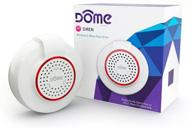 🏠 dome wireless z-wave battery-powered home security siren and chime - dms01 (white) logo