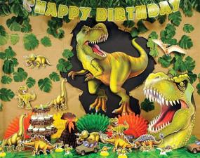 img 2 attached to 🦖 Colorful Beistle Jointed Tyrannosaurus Cutout: A 52-inch Dinosaur Decoration