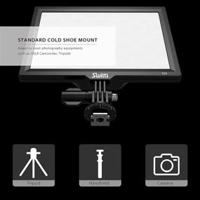 img 2 attached to 🎥 Switti S20 Mountable On-Camera LED Video Light for DSLR Cameras/Camcorder - Perfect for Vlogging, Photography, YouTube - Adjustable Color Temperature 3200K-5600K, Exceptional CRI95+