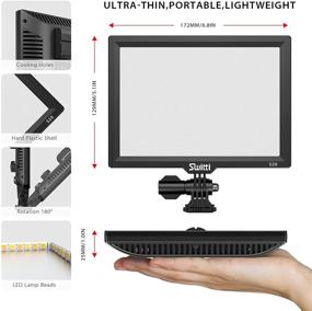 img 1 attached to 🎥 Switti S20 Mountable On-Camera LED Video Light for DSLR Cameras/Camcorder - Perfect for Vlogging, Photography, YouTube - Adjustable Color Temperature 3200K-5600K, Exceptional CRI95+