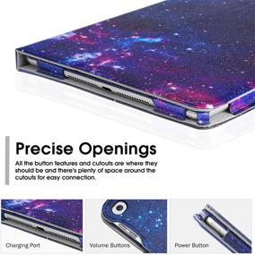img 2 attached to 🚀 BENTOBEN Galaxy Space Nebula iPad Case with Pencil Holder | 9.7 Inch iPad 6th/5th Gen & Air 2/1 | Folio Stand Cover