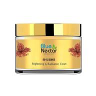 💙 blue nectar ayurvedic brightening face cream for skin glow - turmeric, aloe vera & 13 ayurvedic herbs, women's skin care, 50g logo