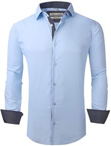 img 4 attached to 👔 Enhance Your Casual Style with Piero Lusso's Regular Sleeve Men's Clothing