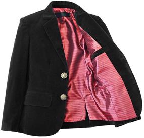 img 1 attached to Yavakoor Velvet Classic Toddler Stretch Boys' 👕 Suits & Sport Coats: Stylish and Comfortable Clothing Options