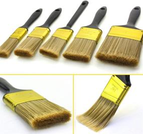 img 2 attached to 🖌️ Versatile 30 Piece Multi-Use Paint Brush Set for Home Furniture, Fences, and Wall Trim - Great Value!