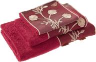 stay in style with popular bath 970425 ombre rose towel set 3pc in burgundy logo