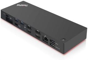 img 3 attached to 💻 Lenovo ThinkPad Thunderbolt 3 Dock Gen 2 135W (40AN0135) - Док-станция с двумя портами UHD 4K, HDMI, DP, USB-C - Гарантия на 3 года.