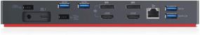 img 1 attached to 💻 Lenovo ThinkPad Thunderbolt 3 Dock Gen 2 135W (40AN0135) - Dual UHD 4K Display, HDMI, DP, USB-C - 3 Year Warranty