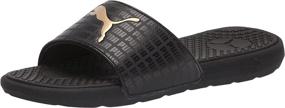 img 4 attached to PUMA Womens Slide Sandal Black Rose Women's Shoes