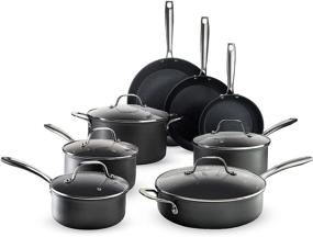 img 4 attached to 🍳 Granitestone Pro Cookware Set 13 Piece Hard Anodized Premium Chef’s Pots and Pans with Ultra Nonstick Diamond & Mineral Coating, Stay Cool Handles Oven Dishwasher & Metal Utensil Safe - Improved SEO