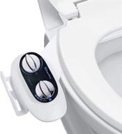 ichanton ct-b02 non-electric bidet toilet attachment: self-cleaning dual nozzle, frontal & rear/feminine wash, adjustable water pressure logo