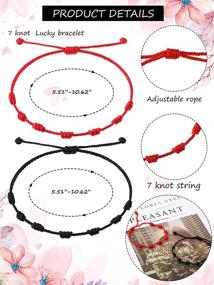 img 3 attached to Cunno Bracelet Bracelets Adjustable Friendship