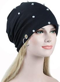 img 3 attached to Unisex Winter Beanies Hiphop Bonnet