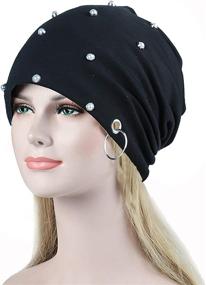 img 1 attached to Unisex Winter Beanies Hiphop Bonnet