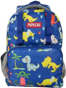 img 4 attached to PAPAZAU Backpack Dinosaur Preschool Kindergarten