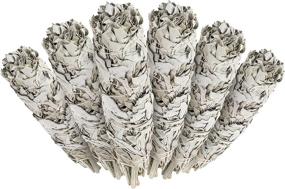 img 2 attached to 🌿 Premium California White Sage Smudge Sticks - Pack of 6, Approximately 4 Inches Long - Made in the USA