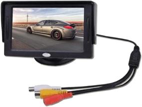 img 4 attached to 📺 BW 4.3 Inch LCD TFT Rearview Monitor Screen: Ideal Car Backup Camera Display"