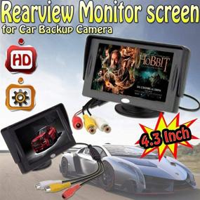 img 1 attached to 📺 BW 4.3 Inch LCD TFT Rearview Monitor Screen: Ideal Car Backup Camera Display"