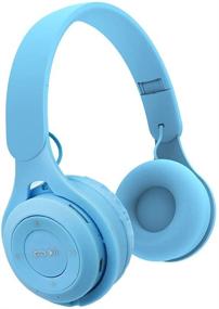img 4 attached to 🎧 Kids Bluetooth Headphones: Wireless Over-Ear Bluetooth 5.0 Headset with Folding Storage and Microphone - Blue