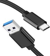 💨 high-speed usb a to usb c 3.1/3.2 gen 2 cable with 10gbps data transfer & 60w qc 3.0 fast charging - perfect spare cable for samsung t7, sandisk extreme portable ssd, crucial x8, wd, and more! (0.5ft) logo