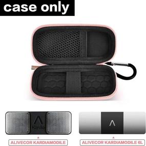 img 3 attached to 📥 Heart Rate Monitor Case for AliveCor KardiaMobile Personal EKG & KardiaMobile 6L - Pink. Storage Carrying Holder with Pill Organizer (Box Only)