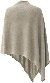 img 3 attached to Womens Cashmere Versatile Sweater Lightweight Women's Accessories for Scarves & Wraps
