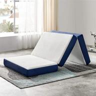 mattress tri fold washable foldable portable logo