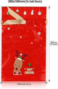 img 3 attached to 🎁 Konsait Christmas Drawstring Candy Bag Gift Treat Cookie Pouch - 30pack"